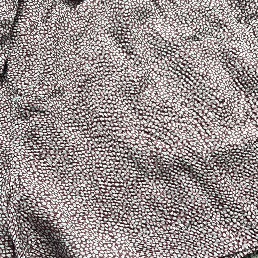 Thread & Supply Mauve Dotted Paperbag Waist Shorts - Picture 2 of 6